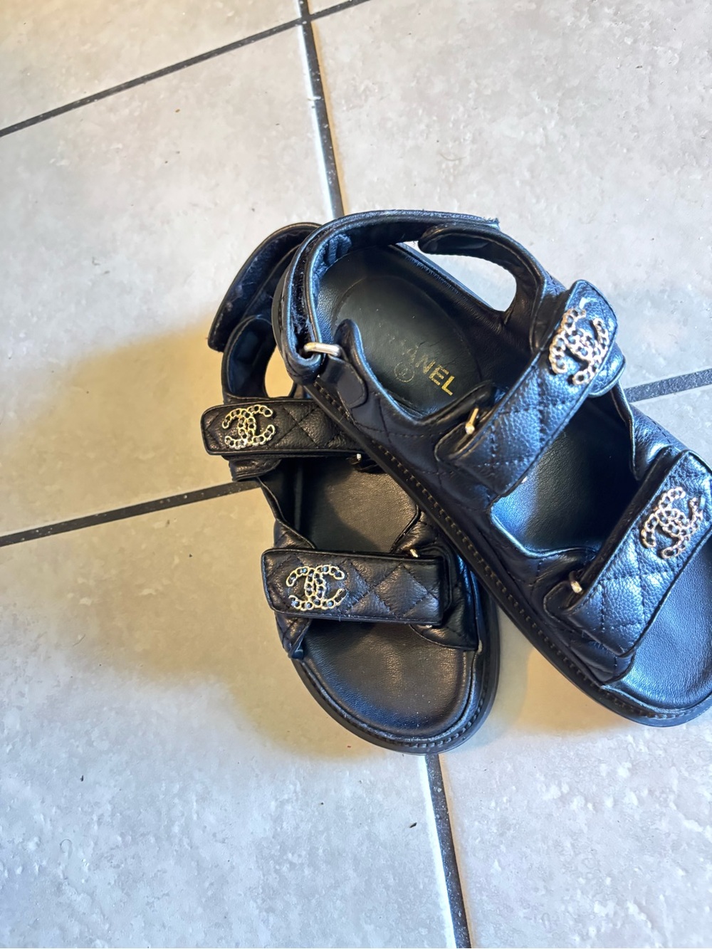 CHANEL Black Sandals size37 - Picture 3 of 3